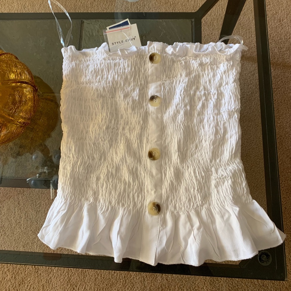 White tube top